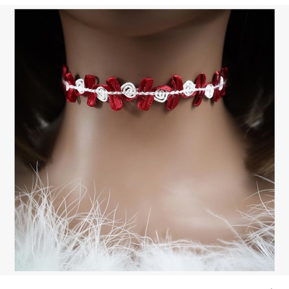 Choker Set 3 PCS Necklace Choker Heart Charm Velvet Gothic Classical Collars - Picture 4 of 7